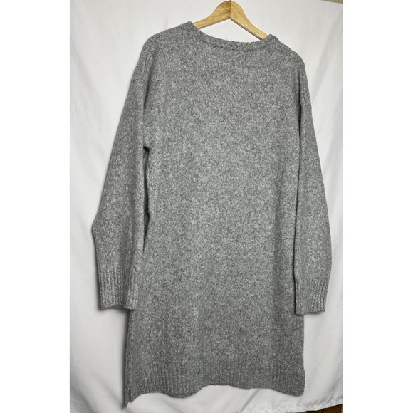 Shop‎ the Mint Gray Marled Knit Crew Neck Long Sleeve Sweater Dress XL - Picture 2 of 6